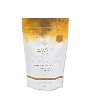 EVAH EVAH Foods | Vegan Hemp and Pea Protein | Superfood Powder 300g | 100% Organic | Energy and Training