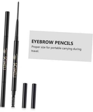 FRCOLOR 2 1 Eyebrow Makeup Tools Waterproof Brow Pencil Eyebrow Pencil Dark Brown Automatic Rotating Pencil 1 count (Pack of 1) Brown - Buy Online on GoSupps.com