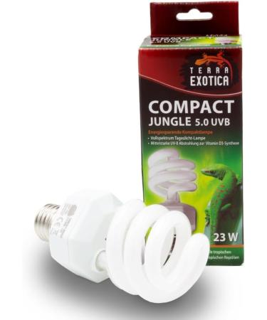 Terra Exotica Compact Jungle 5.0 UVB Lamp for Reptiles - Energy-Saving Terrarium Lighting in 2.0 5.0 8.0 10.0 UVB - Buy Online on GoSupps.com