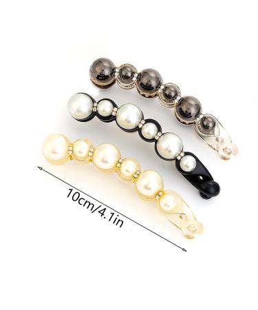 Elegant Pearl Hair Clips - 6-Piece Set of Stylish Hairpins for Women | Perfect for Parties & Fashion - Buy Online on GoSupps.com