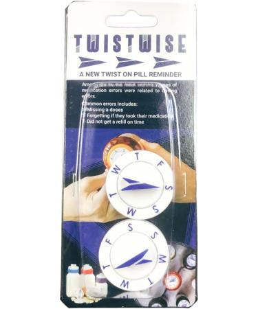 Twistwise Once Daily Dosage Tracking Dial - Two Pack for Easy Medication Management | Perfect for International Shipping - Buy Online on GoSupps.com