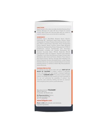 Foligain Triple Action Volumizing Formula for Men - 2 Fl Oz (Pack of 1) - Buy Online on GoSupps.com
