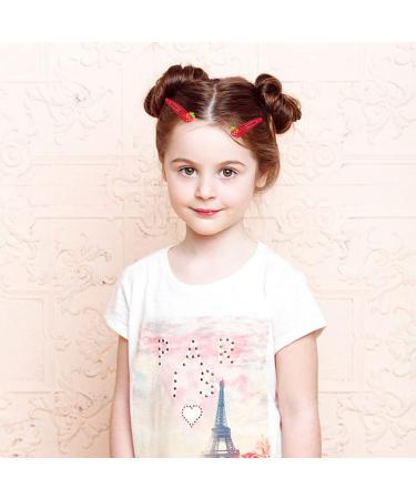 12-Pack Cute Strawberry Alligator Hair Clips for Girls - Fruit Hair Accessories - Buy Online on GoSupps.com