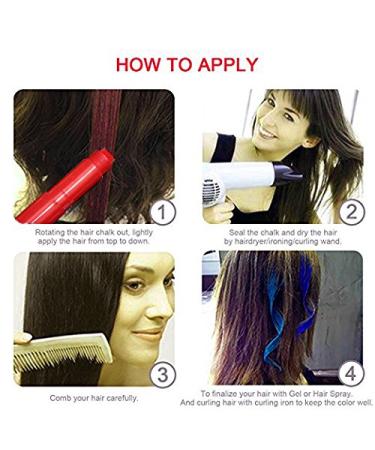 Jumbo Hair Chalk Pens for Kids - Washable, Scented, 12 Bright Colors - Perfect Gift for Party, Toy, Birthday - 200% More Color Per Pen - Buy Online on GoSupps.com