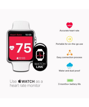 Apple Watch LINK Pod - Heart Rate Broadcaster for Workout Equipment (Series 3 & Newer) - Buy Online on GoSupps.com