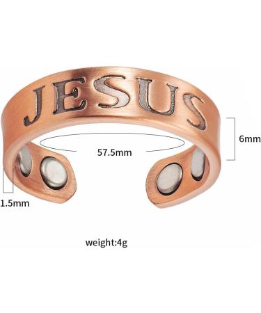 EnerMagiX Magnetic Copper Rings - Ultra Strength Magnets, 99.95% Solid Pure Copper, Adjustable - Women & Men (0203) - Buy Online on GoSupps.com
