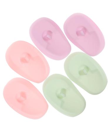 Beatifufu 3 Pairs Silicone Earmuffs Ear Cover for Heat Ear Guard for Shower Hair Color Ear Protectors Ear Caps Hair Salon Hairdressing Ear Covers Hair Coloring Products Hair Dye