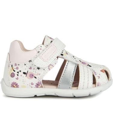 Geox Baby Girl's B Elthan Sandal 3.5 UK Child - White Lt Rose | Shop Now! - Buy Online on GoSupps.com