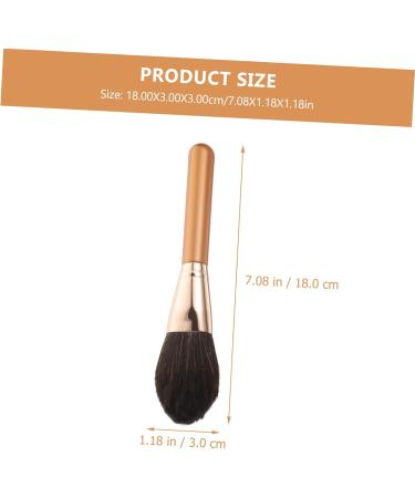 Set of 2 Make-Up with Wooden Handle Brush Mixing Foundation Makeup Brush Fluffy Makeup Brush Multifunctional Cosmetic Brush Professional Foundation Brush for Makeup - Buy Online on GoSupps.com