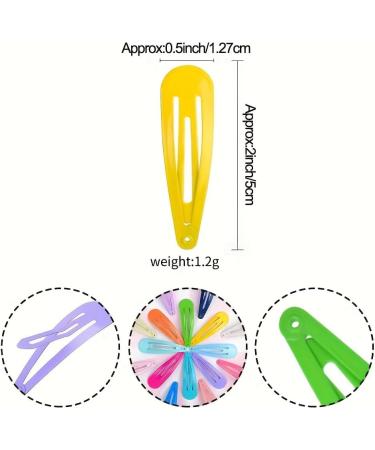 20 Pieces Metal Leaf Snap Hair Clips in MultiColors Ideal for Toddlers Kids Girls and Women - Buy Online on GoSupps.com