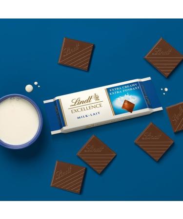 Lindt - EXCELLENCE Bars - Milk Chocolate - Extra Soft - 35g X 24 - Buy Online on GoSupps.com