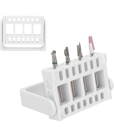 2 Pieces 16 Holes Nail Drill Bits Display Racks Holder Grinding Head Storage Box Organizer Callus Remover Dead Skin File Pedicure Tools (White) - Buy Online on GoSupps.com