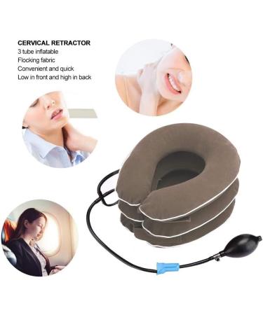 SSDDDLZEQ Inflatable Cervical Massage Device Adjustable Foldable Neck Tension Relief for Headaches & Shoulder Pain (Color: #2) Global Shipping Available - Buy Online on GoSupps.com