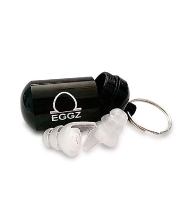 EGGZ Discreet Music Earplugs - Specifically for Music environments 21dB Sound Reduction