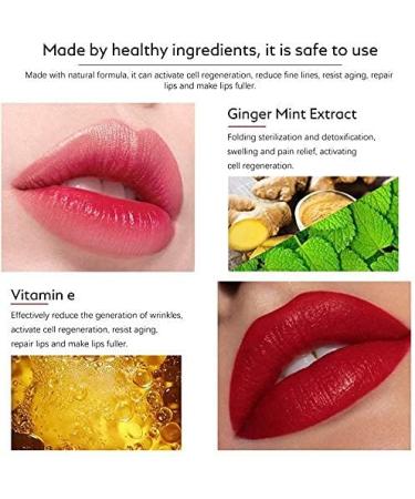 2 Pcs Natural Lip Plumper Day and Night Double Effect Lip Enhancer and Lip Care Serum Set Plant Extracts Lip Gloss Lip Plumping Balm for fuller lips and hydrated beauty lips - Buy Online on GoSupps.com