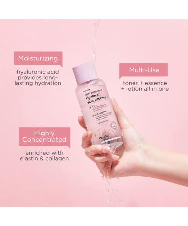 Hanskin Real Complexion Hyaluronic Skin Essence - Moisturizing Hyaluronic Acid for Glowing, Soft Skin - 10.14 fl. oz - Buy Online on GoSupps.com