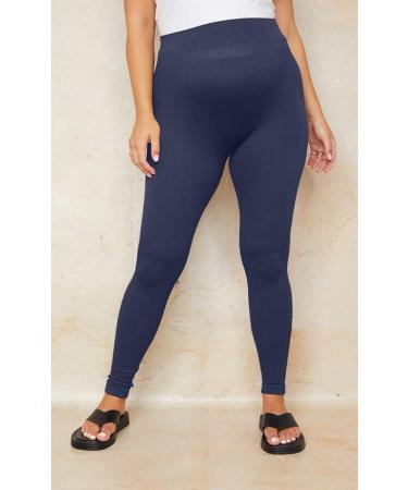 SHADOW DANCE UK Maternity Over Bump Leggings - Navy Blue, Size 14 | Pregnancy Baby Tights Support Belly - Buy Online on GoSupps.com