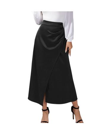 Short skirt long beach rock chiffon swing bell rock mini petticoat extension shirt flower pattern fold skirt casual mini beach rock mini skirt basic black s