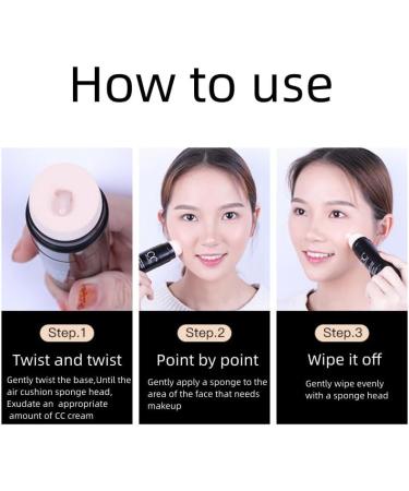 Cc Cream tonifie le teint CC Cream avec SPF 50 Care Cream full Cover Foundation Cream waterlight Concealer CC Stick s rum hydratant anti - ge pour un teint in gal (2pcs IVORY) 2pcs IVORY - Buy Online on GoSupps.com