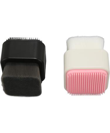 Soft Bristles Double Sided Face Scrubber for Dead Skin Removal Massage Exfoliating Facial Cleansing Brush - Buy Online on GoSupps.com
