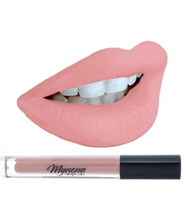 Mynena Rosy Peach Matte Lipstick Long Lasting Waterproof Lightweight No Smudge Talc-Free Mica-Free Gluten-Free Paraben-Free | Grace