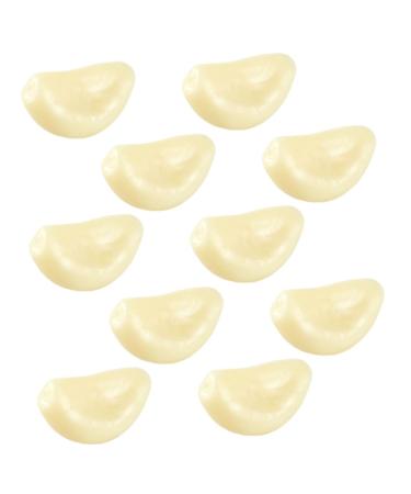 Ciieeo 10pcs Garlic Clove Keychain Fake Vegetable Model Realistic Vegetable Props Food Fridge Magnet