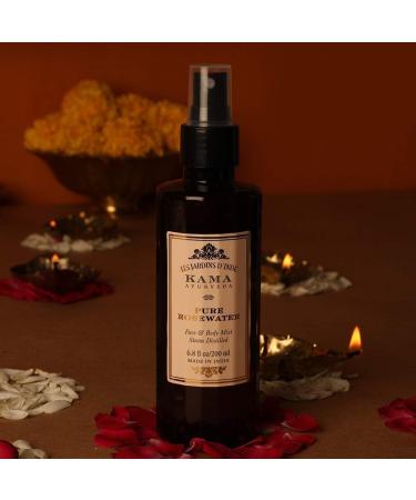 Kama Ayurveda Pure Rose Water 200ml - Authentic Ayurvedic Skin Hydration | Buy Online Internationally - Buy Online on GoSupps.com
