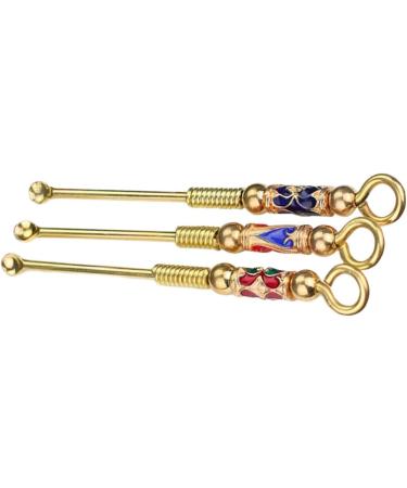 STOBAZA 12pcs Spatula Set for Kitchen and Ear Cleaning - Golden Spiral Pendant Tools for Adults and Men - Buy Online on GoSupps.com