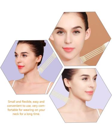 Invisible Neck Tape - 4Pcs Face & Neck Lifting Stickers for Women - Instant Double Chin & Saggy Skin Tightening - Buy Online on GoSupps.com