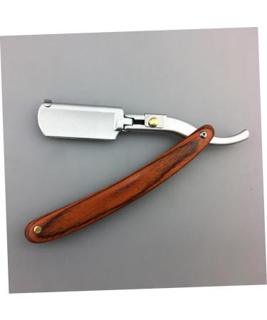 Beavorty 3-in-1 Portable Metal Manual Razor for Men | Classic Straight Blade & Wooden Handle Beard Grooming Tool - Safe & Stylish - Buy Online on GoSupps.com
