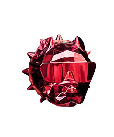 HEALLILY Car Jewelry Accessories Vent Djembe Necklaces Vehicle Perfume Reflective Stickers Eyes Car Interior Perfume Clip Car Metal Locket Xylophone for Car Decor Diffuser Dog Head Red