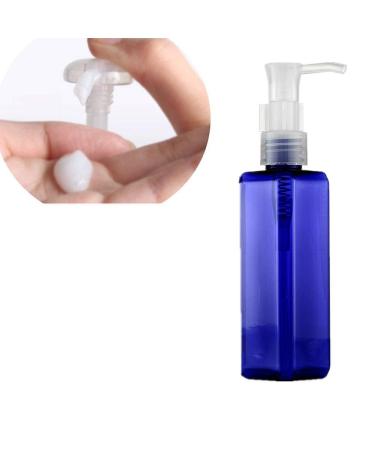 jingxiaopu Pump Dispenser Travel Bottles Leak-proof Plastic Bottle Blue Transparent For Makeup Lotion Face Cream Shampoo