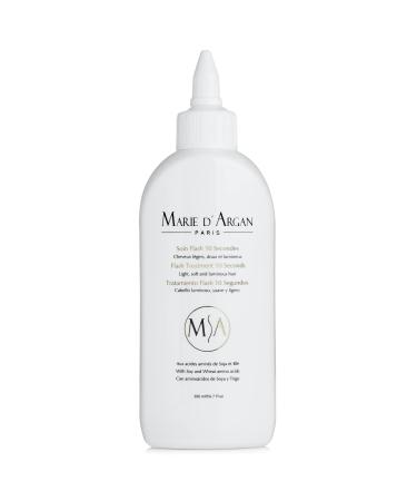 Marie d'Argan Professional Flash Fluid Hair Treatment 10 Seconds 200 ml Vegan for a Ultra luminous soft and light hair advanced technology activates instantly on contact with water