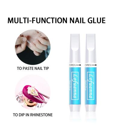 Lofuanna Nail Glue for Acrylic and Press On Nails - Professional, Strong, and Long Lasting Bond - 20 PCS Nail Tech Supplies - Buy Online on GoSupps.com