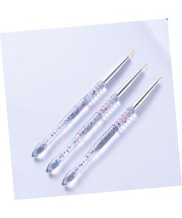 FOMIYES 2Sets Nail art drawing pen nail art fingernail brush DIY nail pens DIY nail nail liner brush miniature painting Alloy Pen Holder do it yourself draw a line - Buy Online on GoSupps.com