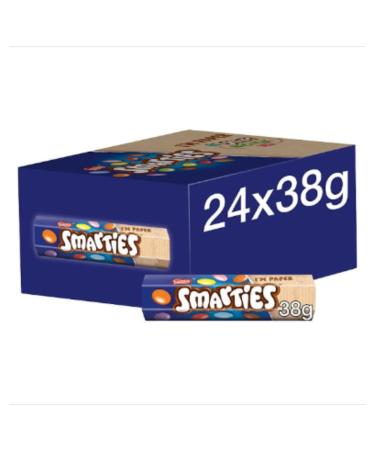 Smarties Milk Chocolate Tube 38g x Case of 24