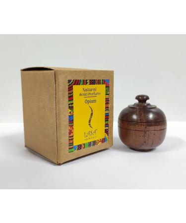 ANANYA FASHION & CRAFTS HUB Opium Natural Solid Perfume Beeswax Long Lasting Body Fragrance Balm Solid State Eau De Perfum in Wooden Jar 6 gm - Buy Online on GoSupps.com