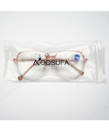 Koosufa Quadratic Anti Blue Light Reading Glasses - Ultra Light Metal Frame Stylish Glitter Design for Men & Women - Available in Multiple Strengths (0 to 4.0) - Reduce Eye Fatigue - Buy Online on GoSupps.com