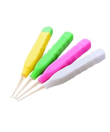 Baby LED Light Ear Pick Flashlight Earpick Earwax Cleaning & Removal Tool Ear Wax Remover Clip Tweezers with 3 Ear Spoon for Baby and Adult