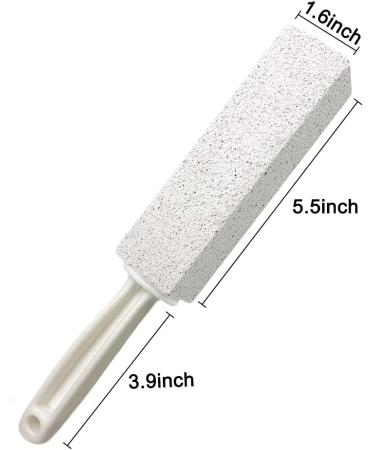 DDLuck 2 Pack Pumice Stone Cleaning Stones with Handle - Toilet Bowl Cleaner Hard Water Ring Remover Rust Grill Cleaner for Kitchen Bathroom & Household - Buy Online on GoSupps.com