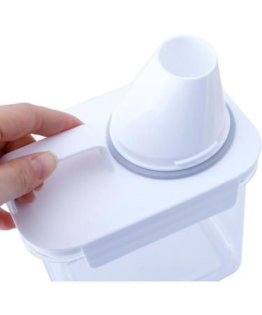 Laundry Detergent Dispenser Clear Washing Powder Container with Lid and Handle Laundry Detergent Powder Storage Box for Laundry Powder Beads Oatmeal Pet Food - Buy Online on GoSupps.com