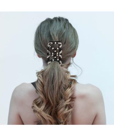 Beads Hair Combs Magic Stretchy Double Comb Hair Clips Elastic Hairpins Accessories Clips Barrettes