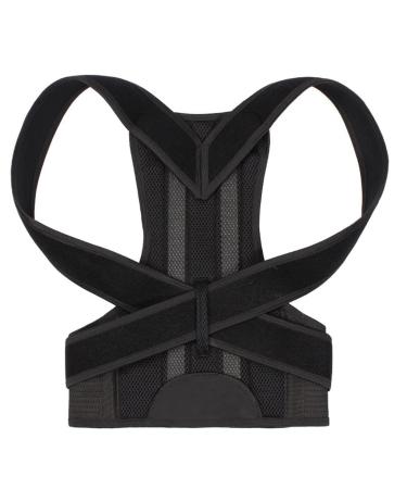 Posture Corrector Back Brace Clavicle Support Stop Slouching Hunching Adjustable Trainer(2XL) 2XL D