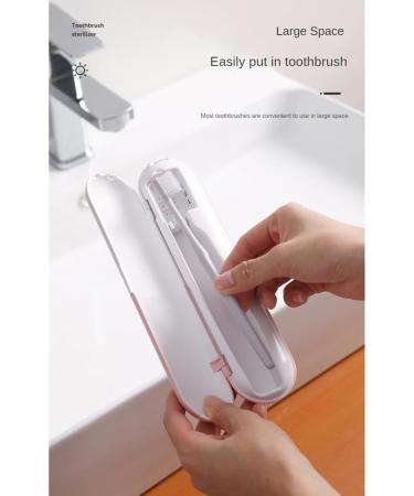 Portable UV Toothbrush Sterilisation Rechargeable Steriliser Box Kit for Electric/Manual Toothbrushes - Cleaning Agent Holder Kit for On the Go Gray - Buy Online on GoSupps.com
