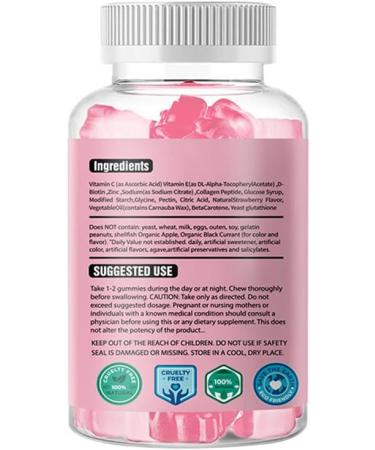 Glutathione Collagen Gummies - Radiant Skin & Dark Spot Reduction | Korean Beauty (1 Pack) - Buy Online on GoSupps.com