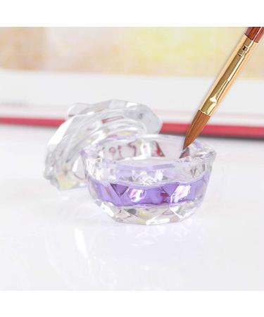 Crystal Glass Dappen Dish/Lid Bowl Cup Crystal Glass Dish Nail Art Tools Acrylic Nail Art Equipment Mini Bowl Cups - (Color: Clear) - Buy Online on GoSupps.com