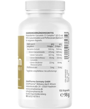 Curcumin Triplex 500 mg Capsules - 150 pcs | High-Potency Anti-Inflammatory Supplement - Fast International Shipping - Buy Online on GoSupps.com