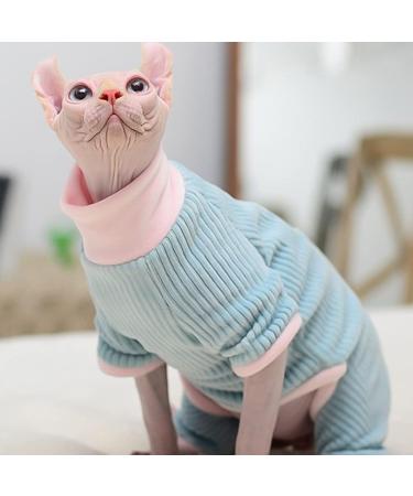 Rayminsino Hairless Cat Clothing - XS Blue for Sphynx Kittens | Highly Elastic & Comfortable Home Wear - Buy Online on GoSupps.com