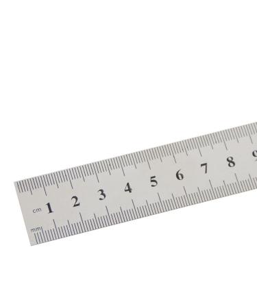 15cm 6 Inch Silver Stainless Steel Straight Ruler Precision Double Sided Drafting Metal Rulers for Measuring Tool Construction Rulers - Buy Online on GoSupps.com