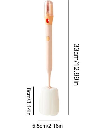Bottle Sponge Brush - Water Bottle Cup Sponge with Extended Handle - Multi-Function Bottle Cleaner Sponge Brushes for Cleaning Baby Bottle Mugs Kitchen Glasses Pink - Buy Online on GoSupps.com